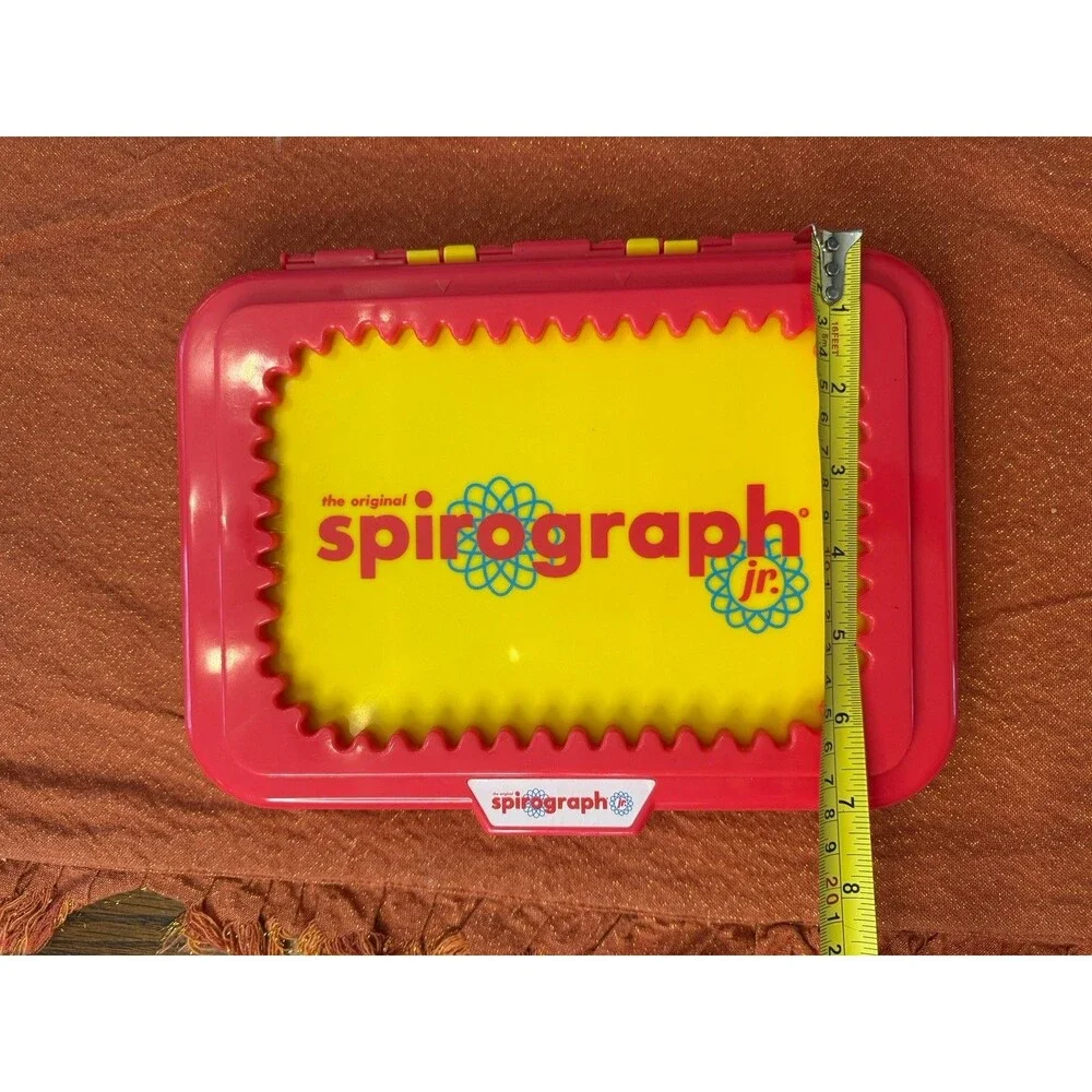Vintage Kahootz Spirograph Jr Drawing Set Complete Gears Case Preschool Art Toy